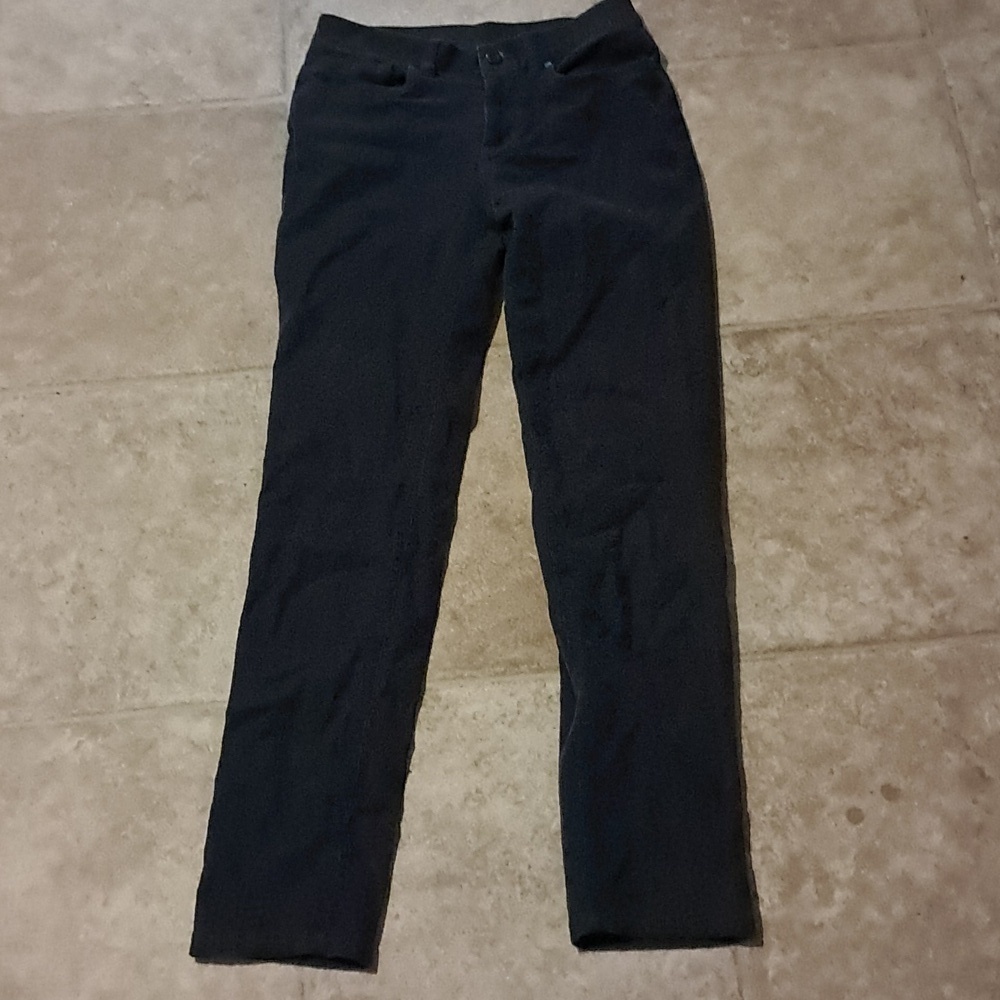 Orvis Women Casual Gray Corduroy Pull On Pants Size 4 Fall Minimalist Comfy